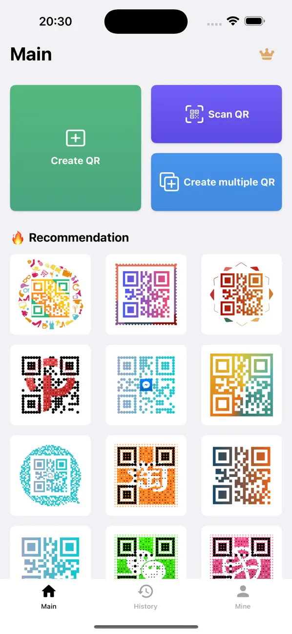 QR Code screenshot