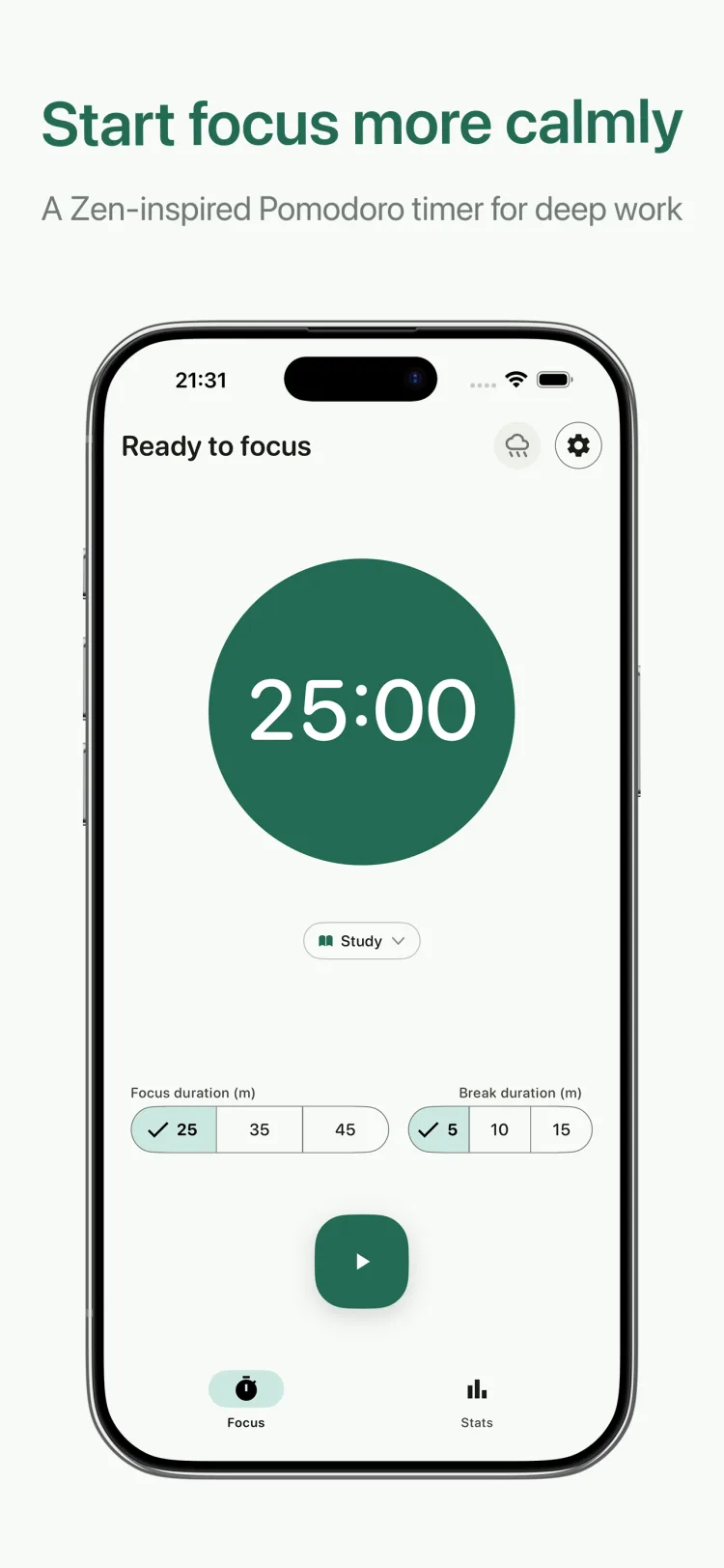 Pomodoro Clock screenshot 1